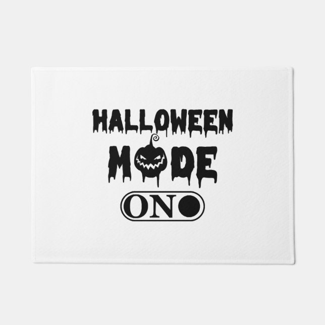 Felpudo Modo Halloween activado - Calabaza de Halloween Fi (Anverso)