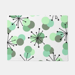 Felpudo Moléculas de la edad atómica Mint Green
