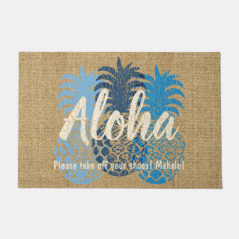 Felpudo Momona Hawaiian Tropical Pineapple Aloha