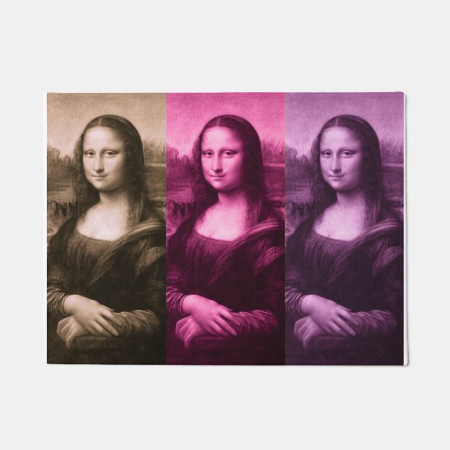 Felpudo Mona Lisa Purple Pink Chocolate (Anverso)