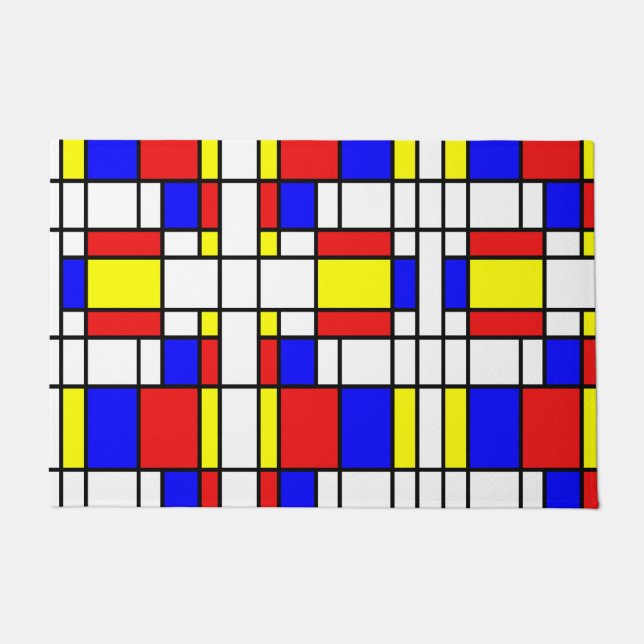 Felpudo Mondrian inspirado (Anverso)