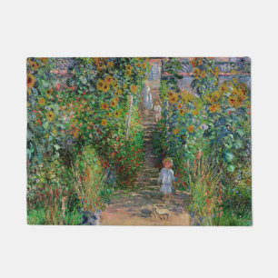 Felpudo Monet Garden Vetheuil Impresionim Pintura
