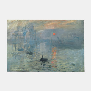 Felpudo Monet Impression Sunrise Soleil Levant Painting