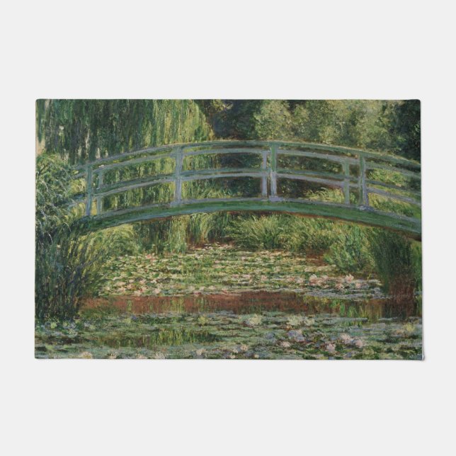 Felpudo Monet Japanese Footbridge y la piscina Water Lily (Anverso)
