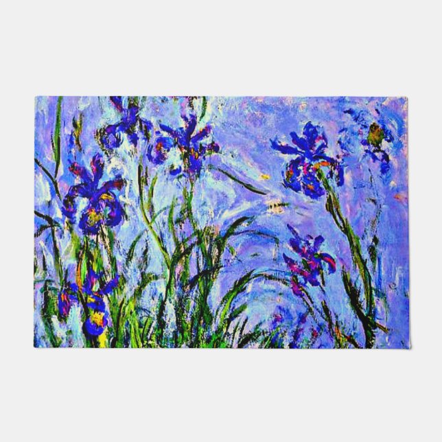 Felpudo Monet - Lilacs Irises, (Anverso)