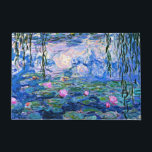 Felpudo Monet: Lilies de agua 1919<br><div class="desc">Claude Monet: Water Lilies Red,  1919,  obra de arte del impresionismo</div>
