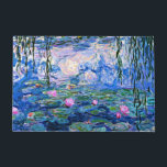 Felpudo Monet: Lilies de agua 1919<br><div class="desc">Claude Monet: Water Lilies Red,  1919,  obra de arte del impresionismo</div>