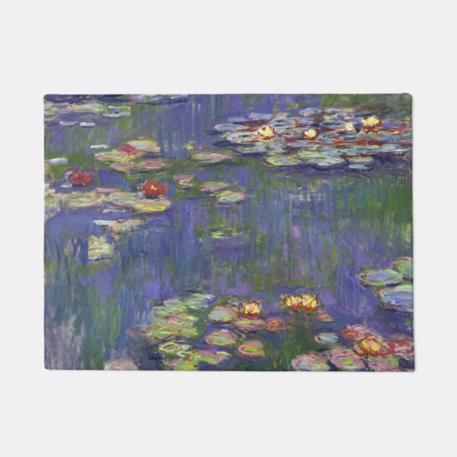Felpudo Monet Water Lilies Masterpiece Pintura (Anverso)