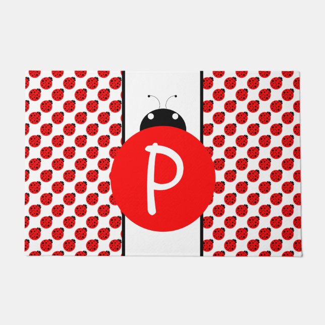 Felpudo Monograma de insecto de labios (Anverso)