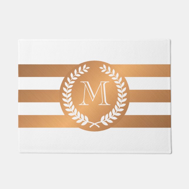 Felpudo Monograma de la guerra de oro (Anverso)