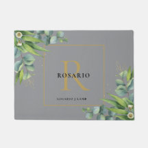 Monograma de oro gris Nimbus personalizado