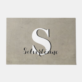 Felpudo Monograma del Personalizado de nombres