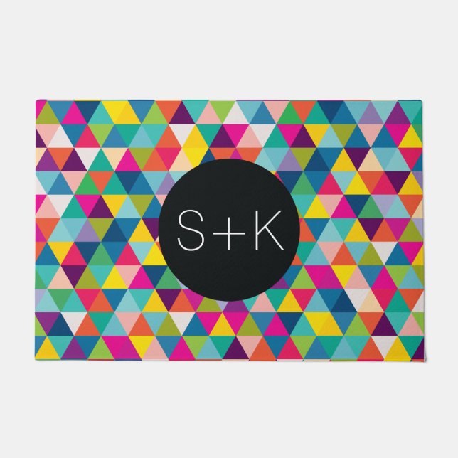 Felpudo Monograma del personalizado del modelo del (Anverso)