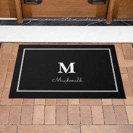 Felpudo Monograma Personalizado simple elegante