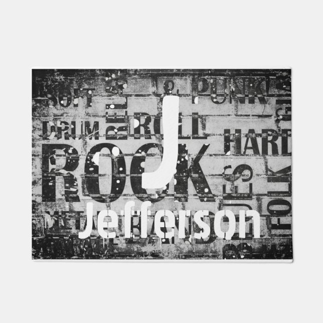 Felpudo Monograma rock & Roll (Anverso)