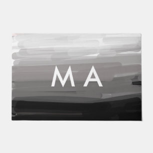Felpudo Monograma simple añada su letra de nombre man mini