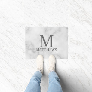 Felpudo Monograma y nombre personalizados