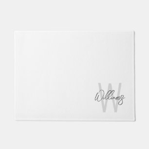 Felpudo Monograma y nombre personalizados de escritura mod