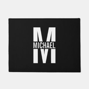 Felpudo Monograma y nombre personalizados Doormat