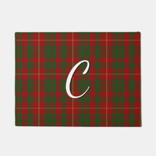 Felpudo Monogramo Cameron Tartan Plaid Door Mat