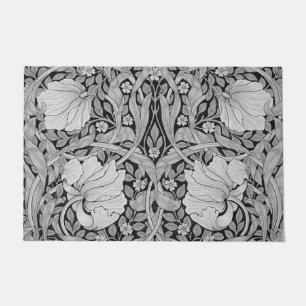 Felpudo Monotone gris impermeable, William Morris