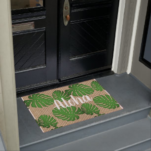 Felpudo Monstera pintado - Aloha