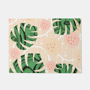 Felpudo Monstera se va de rosa.