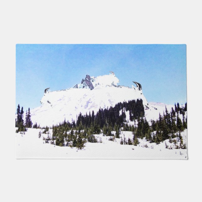 Felpudo Montaña de cabras (Anverso)