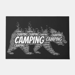 Felpudo Montaña moderna: Caminata de oso negro