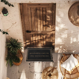 Felpudo Montañas excursionando a divertida naturaleza Pers