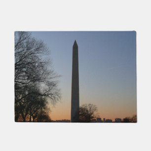 Felpudo Monumento a Washington al atardecer