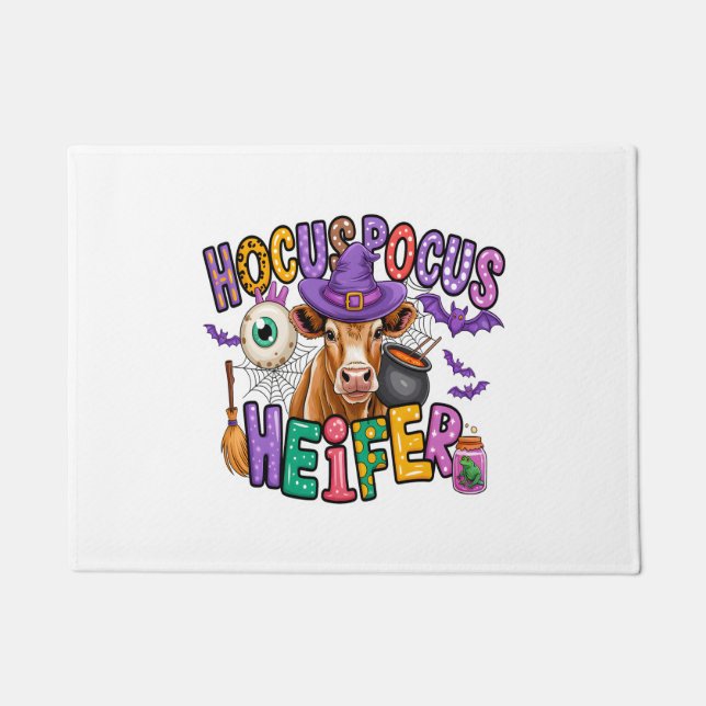 Felpudo Moo Boo Halloween Cow (Anverso)