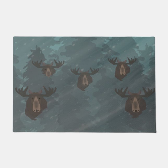 Felpudo Moose Door Mat (Anverso)