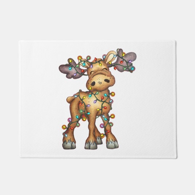 Felpudo Moose Navidades (Anverso)