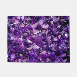 Felpudo Morado Ametismo Crystal Gemstone Doormat Rug