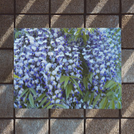 Felpudo Morado Colgando Wisteria Floral