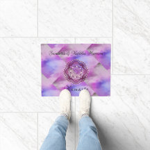 Morado Mandala Monograma Namaste Elegante