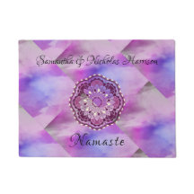 Morado Mandala Monograma Namaste Elegante