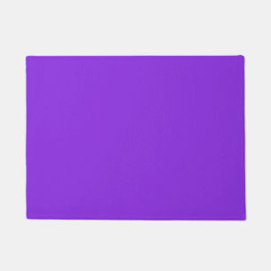 Felpudo Morado sólido azul púrpura Minimalista llano moder