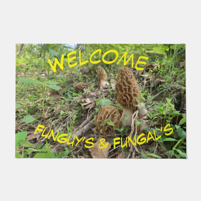Felpudo Morel Mushroom Door Mat (Anverso)