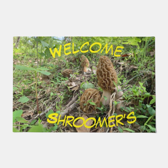 Felpudo Morel Mushroom "Shroomers" Door Mat (Anverso)