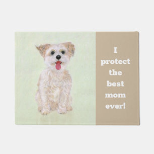 Felpudo Morkie Funny Guard Doormat