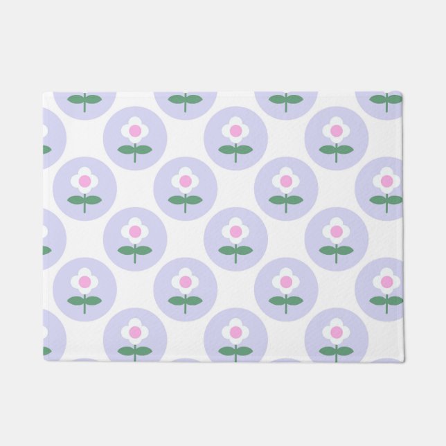 Felpudo Morple Daisy Flower Charming Fun Gift (Anverso)