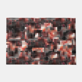 Felpudo Mosaico cuadrado de estilo de mosaico virtual en b