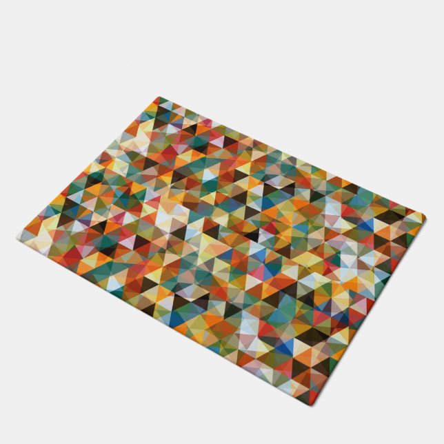 Felpudo Mosaico geométrico abstracto moderno (Angular)