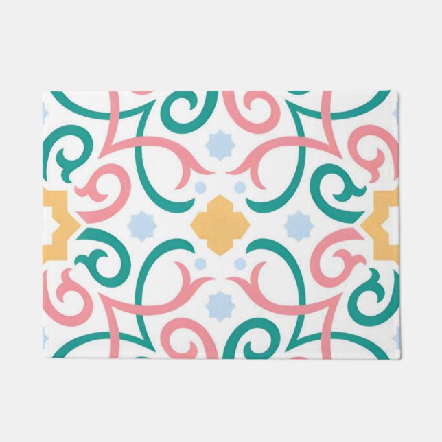 Felpudo Mosaico/pastel/primavera (Anverso)