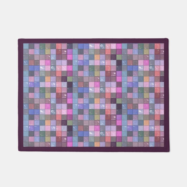 Felpudo Mosaicos - Colores apagados (Anverso)