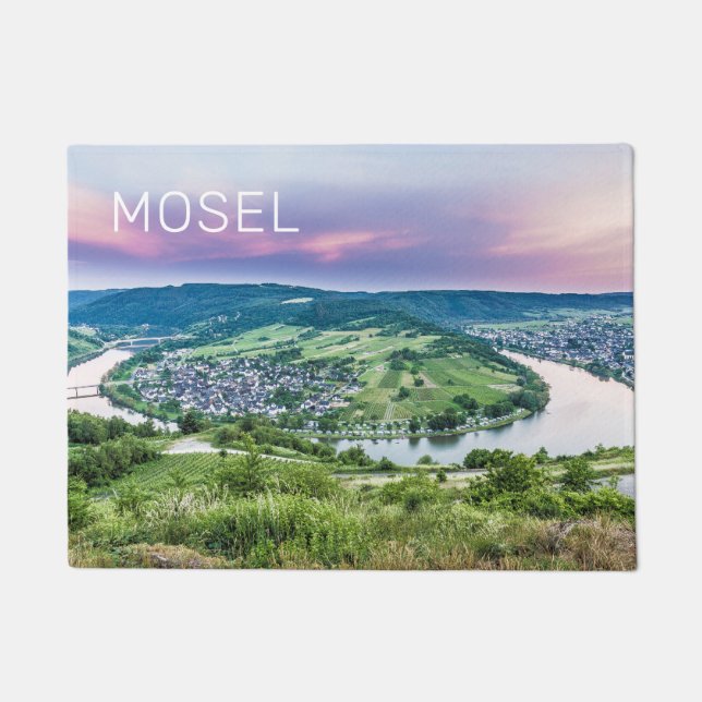 Felpudo Moselle Loop Sunset Kroev Panorama Alemania (Anverso)