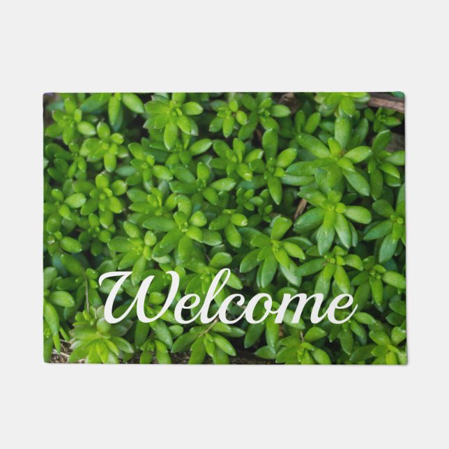 Felpudo Moss Resumen Bienvenida Doormat (Anverso)