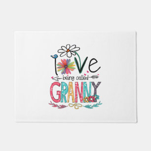 Felpudo Mother I Love Being Called Granny Sunflower Birth
